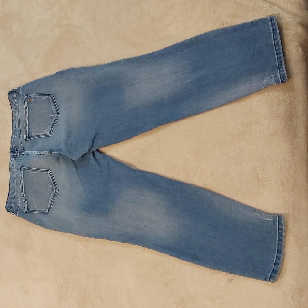 Vintage America Blues Boho Skinny jeans With Embroidered Sides Size 8/29 - Picture 11 of 13